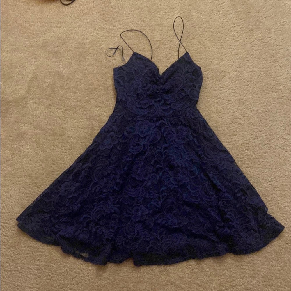 Streetwear Society Navy Lace Kids Formal Dress